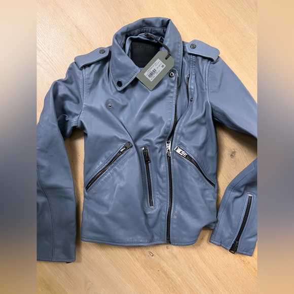 All saint leather jacket size 0 - Picture 5 of 5